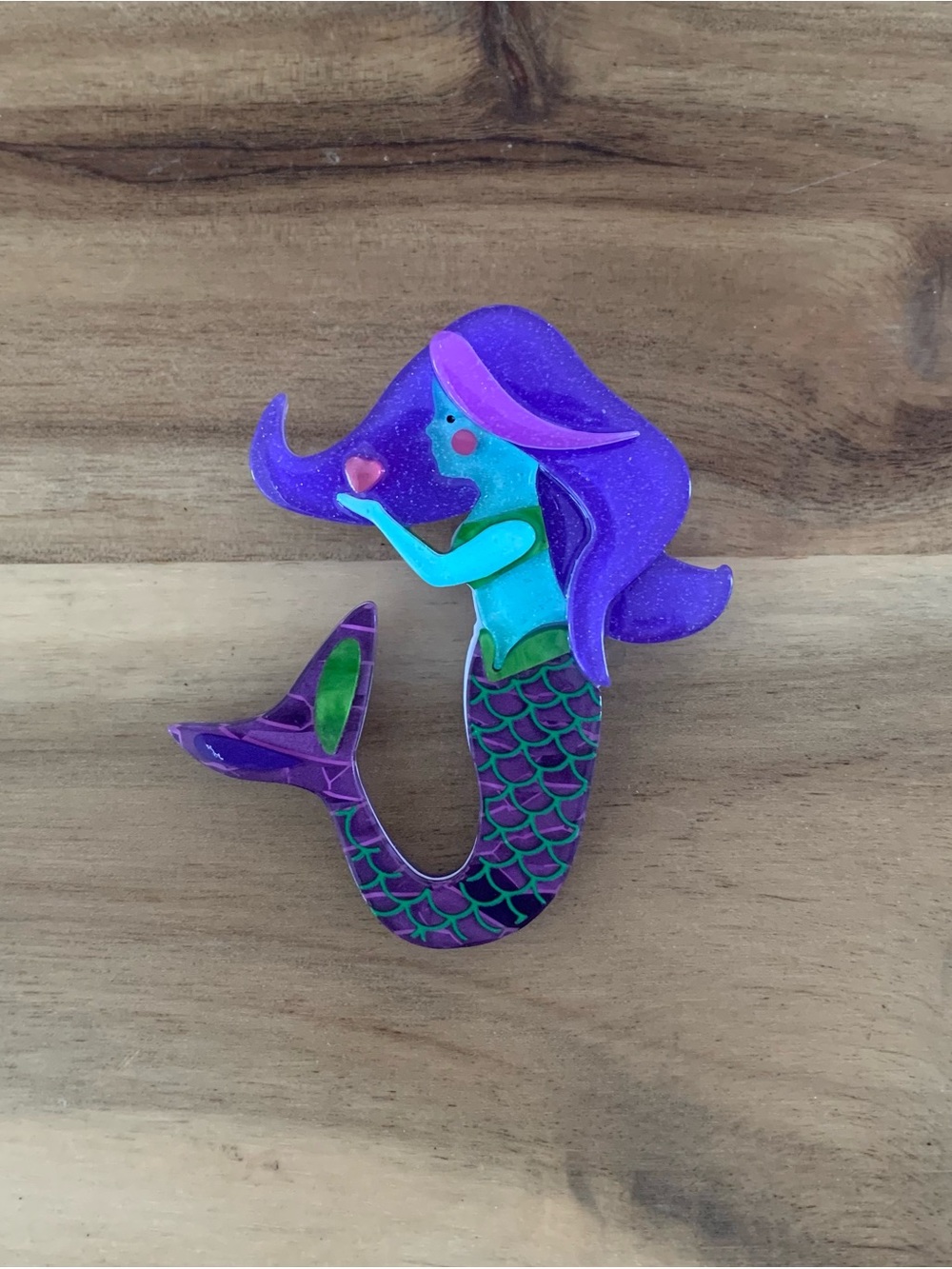 Erstwilder Raise Your Voice brooch mermaid pin NWOT